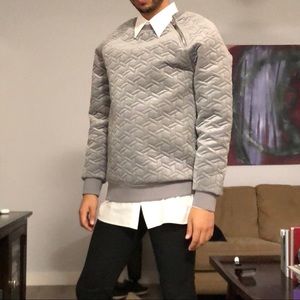KARL LAGERFELD Quilted Fashion Sweater